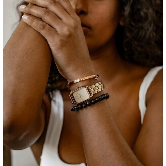 ?Women Gold Petite Gold Watch,Dress Analog Waterproof, Stainless Steel Bracelet